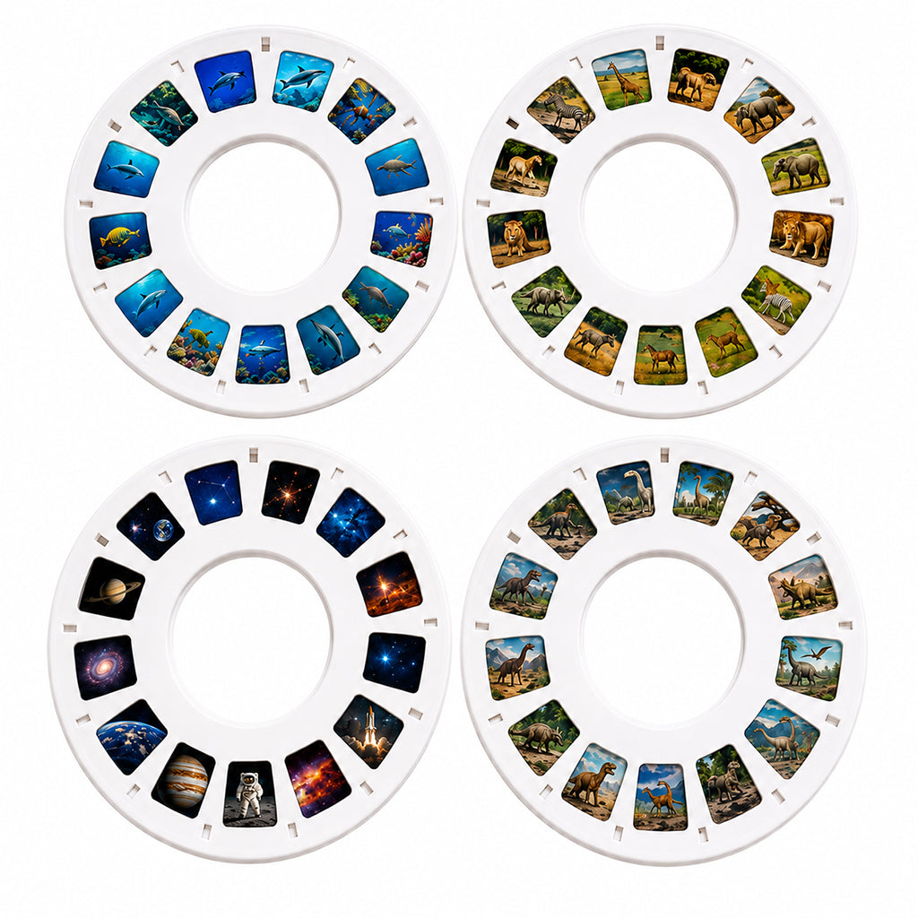 Lalarma Retro 3D Viewer, billedfremviser - Blue