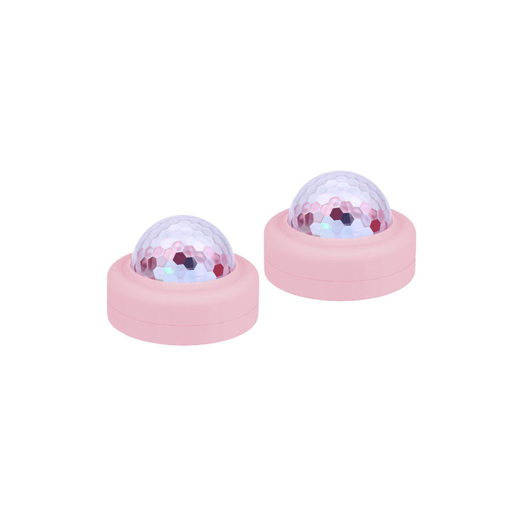 Lalarma Disco duo, Rose - Sæt m 2 mini discolys