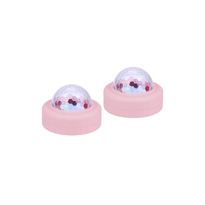 Lalarma Disco duo, Rose - Sæt m 2 mini discolys