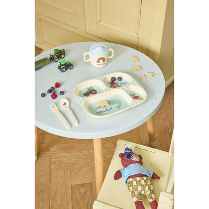 Rice Baby spisesæt i gaveæske, Blue ABC
