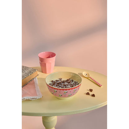 Rice Melamin skål, medium, Snoopy - Pink