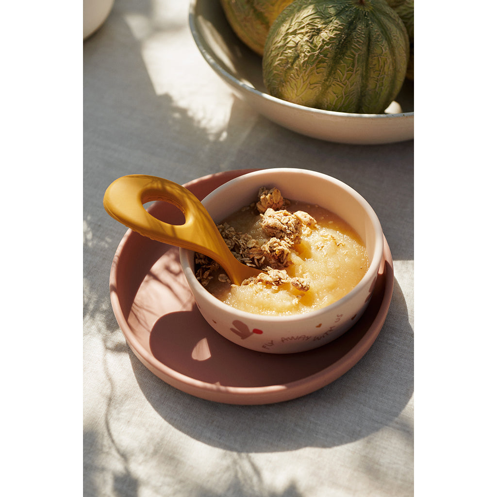 Liewood Vivi silikone service, Butterfly/ Apple blossom