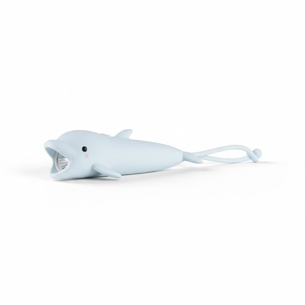 Little L, silikone lommelygte - Delfin