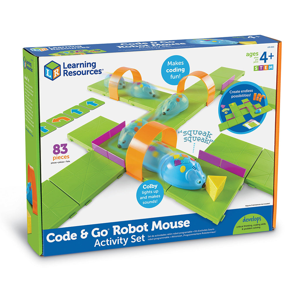 Code &amp; Go®, Aktivitetssæt m. programmerbar robotmus