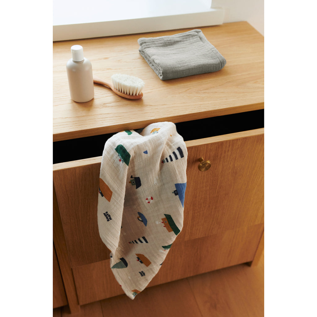 Liewood stofbleer, Lewis muslin 2-pak - Sailing/dove blue mix