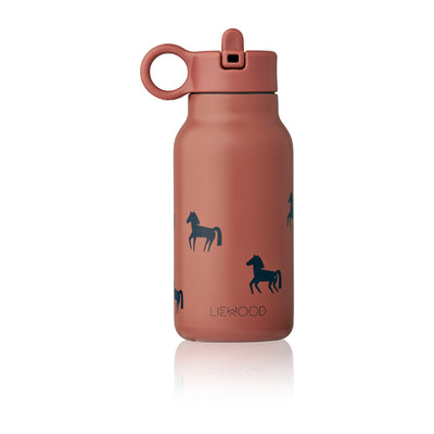 Liewood Falk water bottle, termoflaske 250 ml. - Horses/ Dark rosetta
