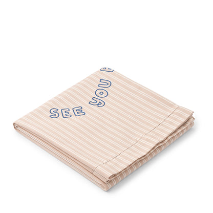 Liewood Paige beach håndklæde, Stripe Sorbet rose / Creme de la creme