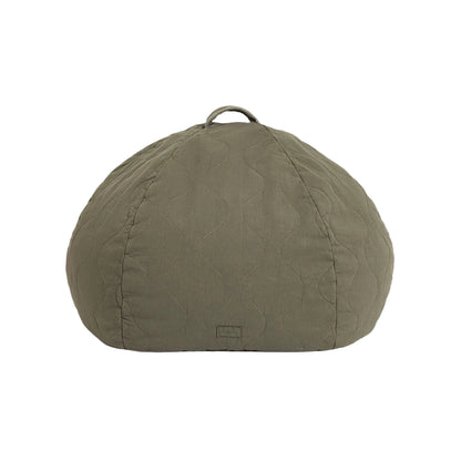 Nobodinoz quiltet rund sækkepude, Landscape - Vetiver