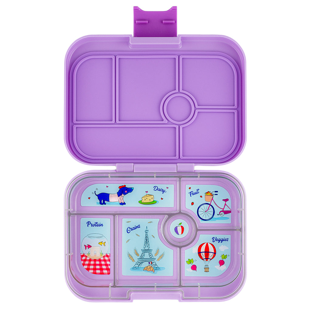 Yumbox madkasse m. 6 rum, Original - Lulu Purple / Paris tray