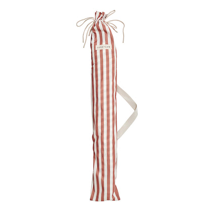 Sunnylife Luxe strandparasol, UP50+ faktor - Tierra clay stripe