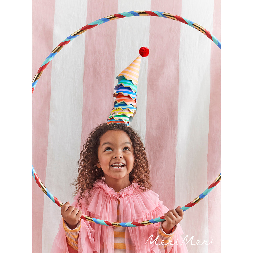 Meri Meri festhatte, Stripe party hats  - 8 stk.