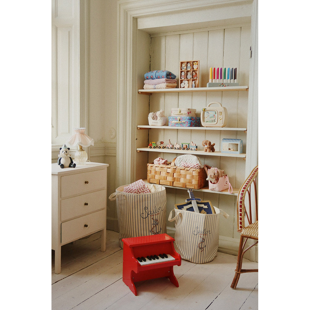 Konges Sløjd Glossy piano, klaver i træ - Rød