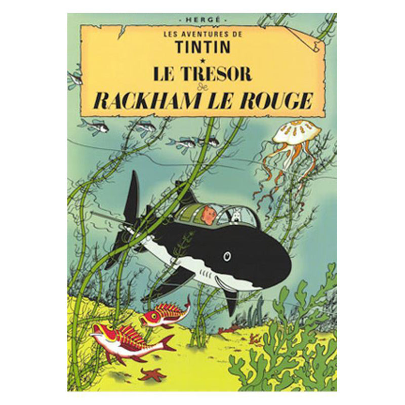 Tintin plakat, Rackham den Rødes skat – 50 x 70 cm