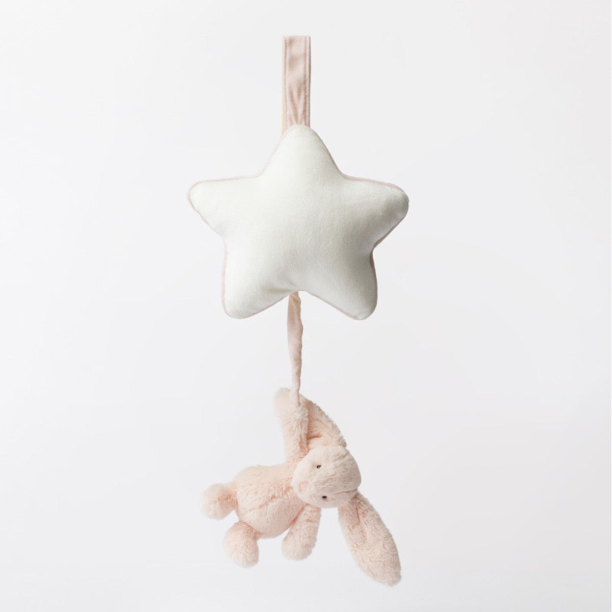 Baby Jellycat spilledåse, Bashful kanin - Blush