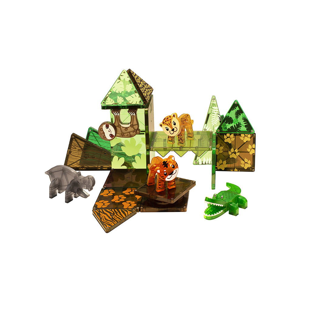 Magna-Tiles Jungle dyr, 25 dele