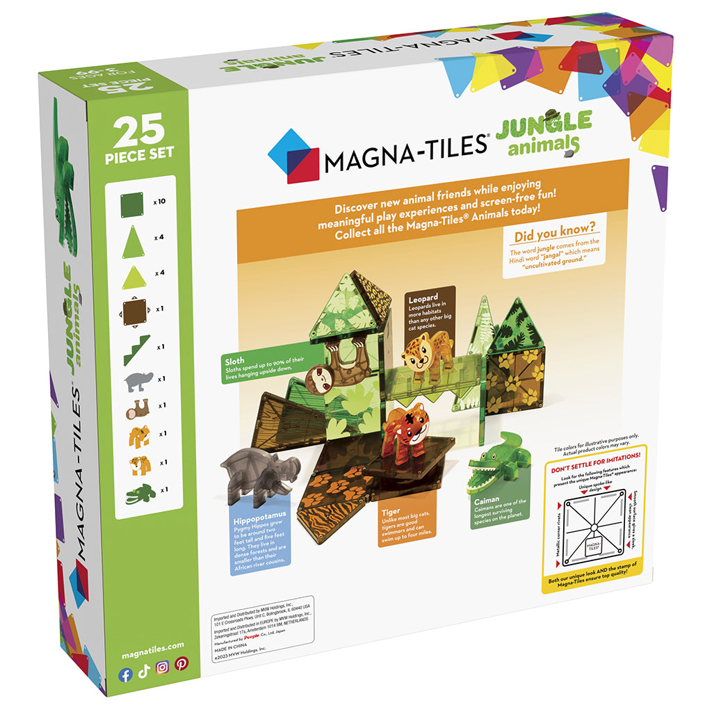 Magna-Tiles Jungle dyr, 25 dele