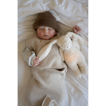 Moonie 2.0, økologisk Humming kanin m pink noise og lampe - Polar