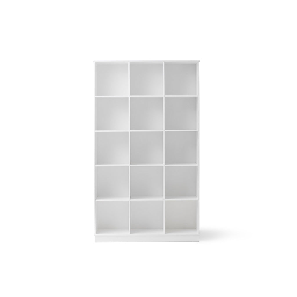 Oliver Furniture Wood reol, 3x5 rum lodret m sokkel