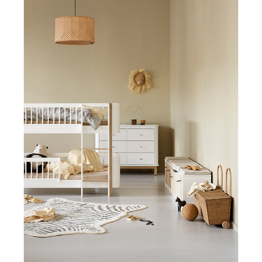 Oliver Furniture Wood reol, 5x1 rum - med eller uden sokkel