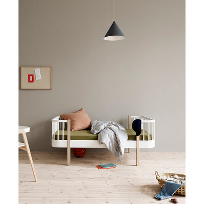 Oliver Furniture, Wood Original , juniorseng - hvid/eg