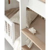 Oliver Furniture, Wood Mini+ halvhøj køjeseng - hvid/eg