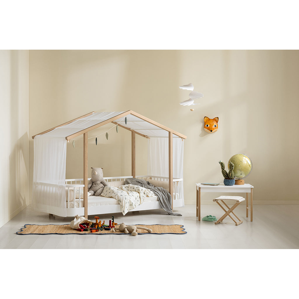 Oliver Furniture, Wood Original hus uden telt - Hvid/eg