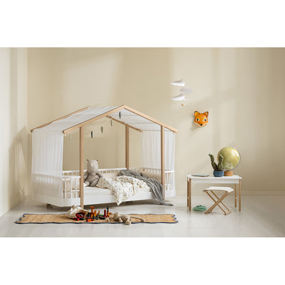 Oliver Furniture, Wood Original hus uden telt - Hvid/eg