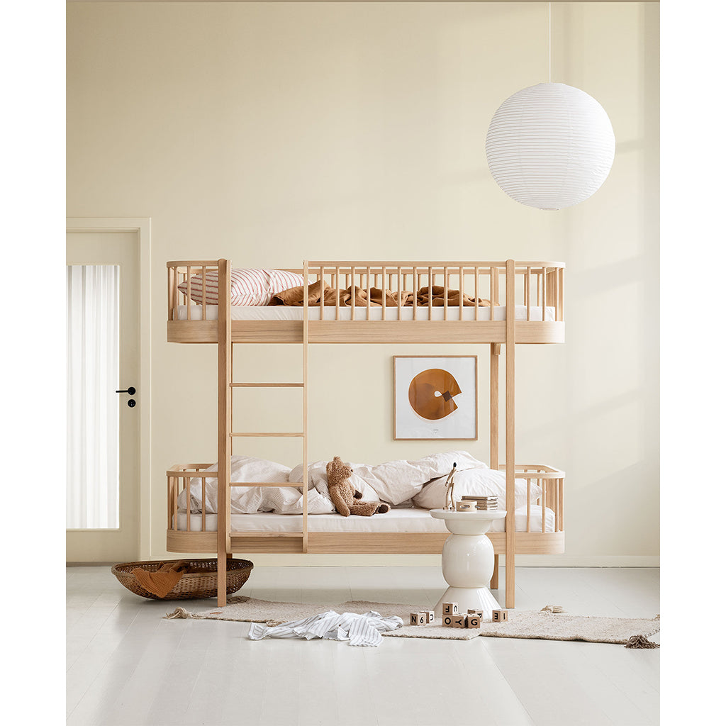 Oliver Furniture, Wood Original, køjeseng - Eg m. stige i front