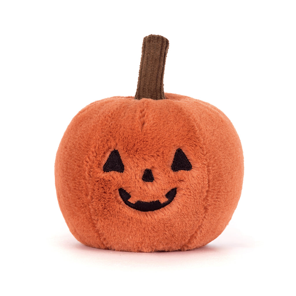 Jellycat bamse, Ooky jack O Lantern, græskar - 12 cm