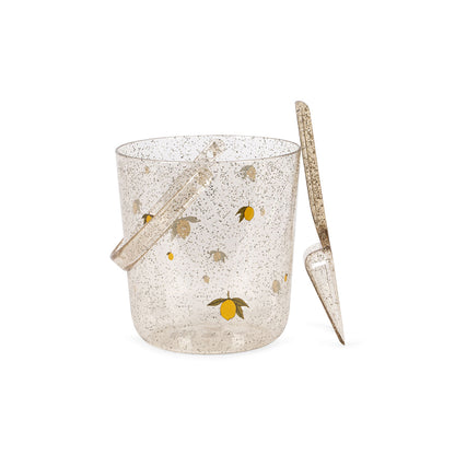 Konges Sløjd Strandsæt, Glitter spand og skovl - Lemon