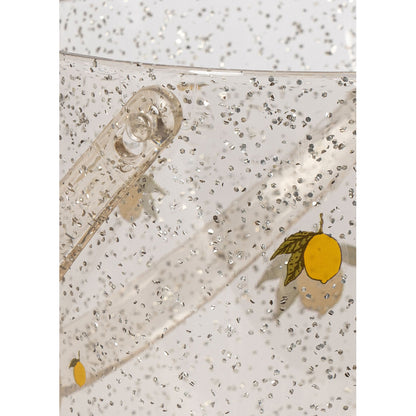 Konges Sløjd Strandsæt, Glitter spand og skovl - Lemon