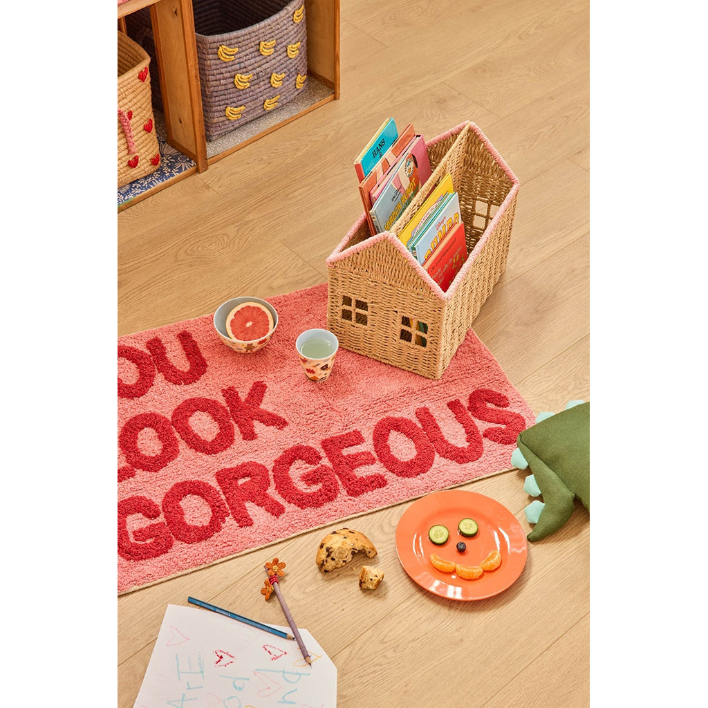 Rice Hus til bogopbevaring - Pink