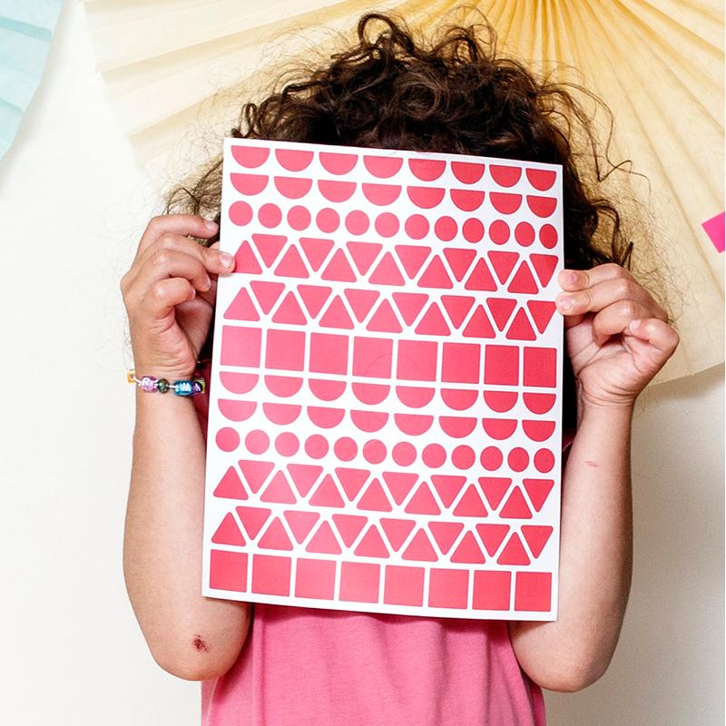 Poppik klistremosaik i papir, plakat og 750 stickers - Aquarium