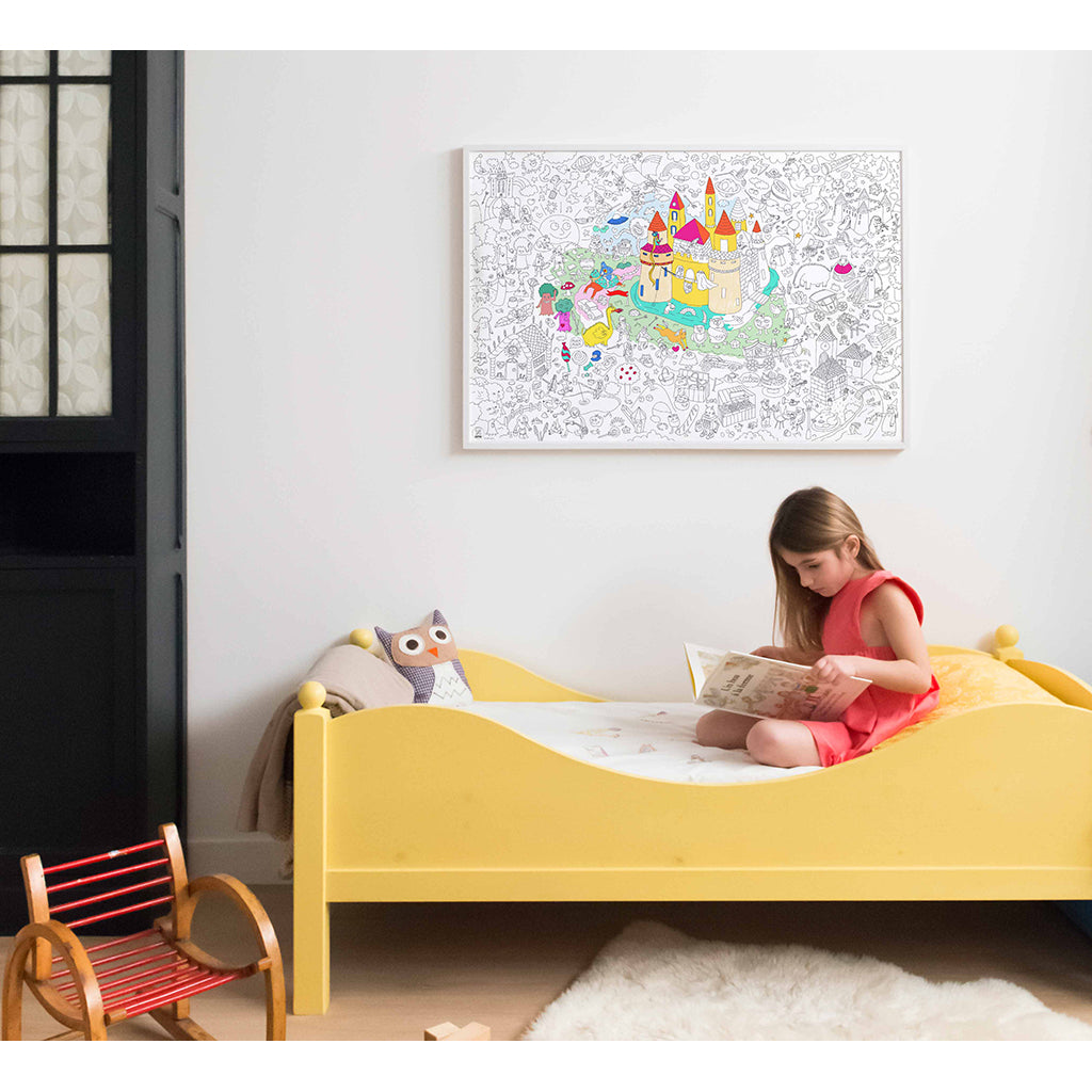 Omy stor plakat til farvelægning, 70 x 100 cm - Magic