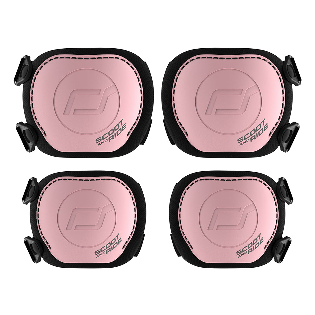 Scoot &amp; Ride Beskyttelsesudstyr til løbehjul, Rose - Str. XXS-S