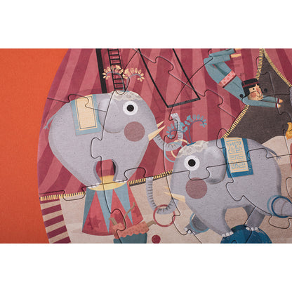 Londji puslespil, rundt, Circus round - 36 brikker