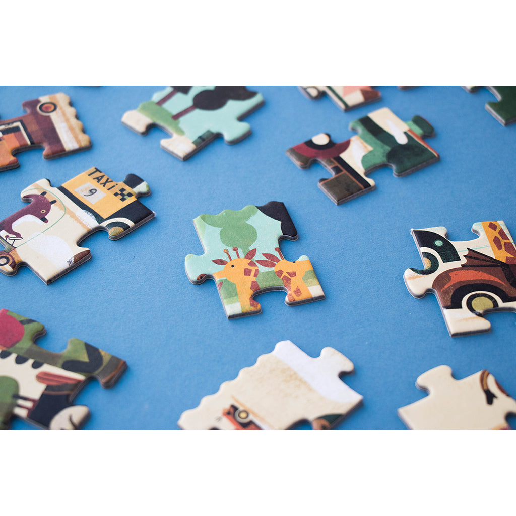 Londji lomme puslespil, Vroom Vroom - 50 brikker