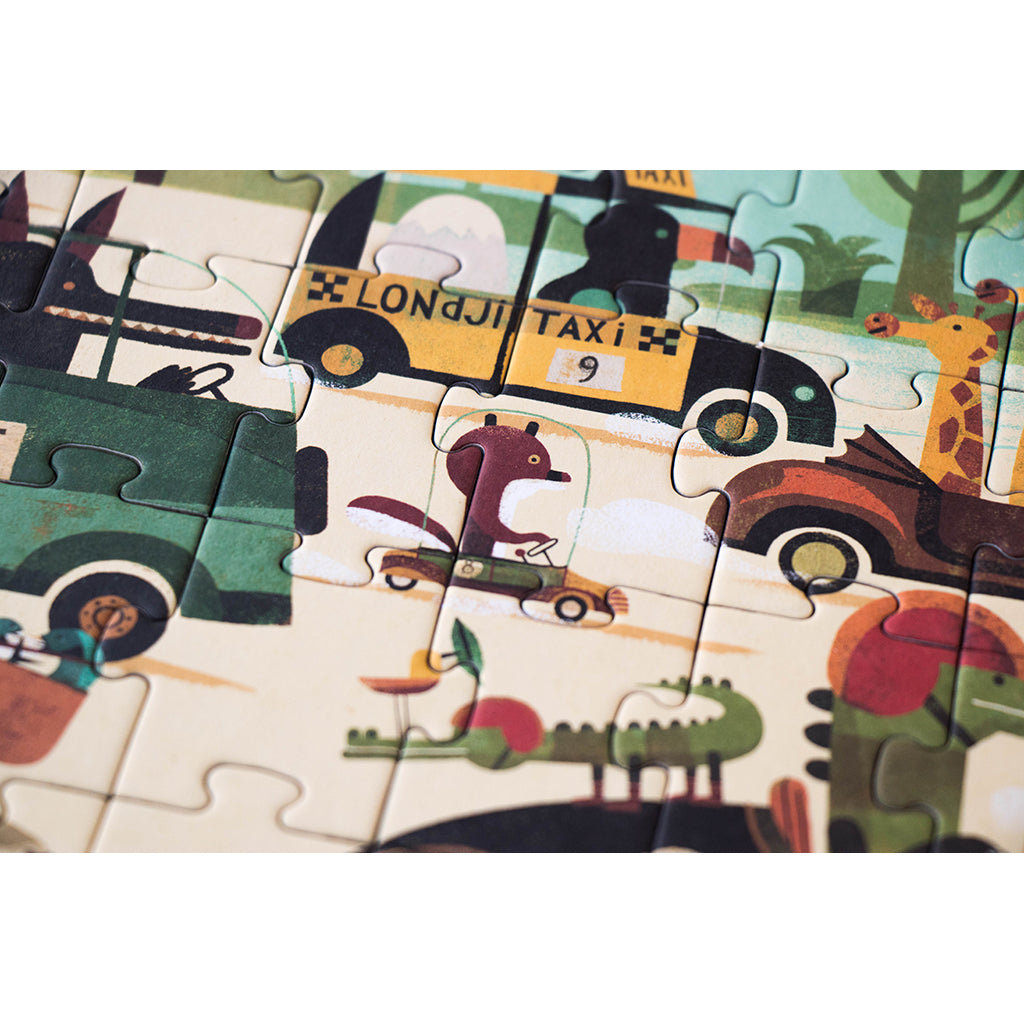 Londji lomme puslespil, Vroom Vroom - 50 brikker