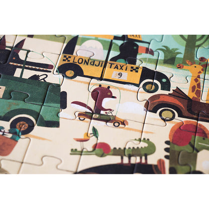 Londji lomme puslespil, Vroom Vroom - 50 brikker