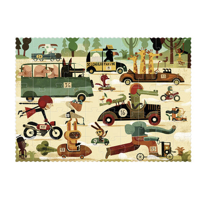 Londji lomme puslespil, Vroom Vroom - 50 brikker