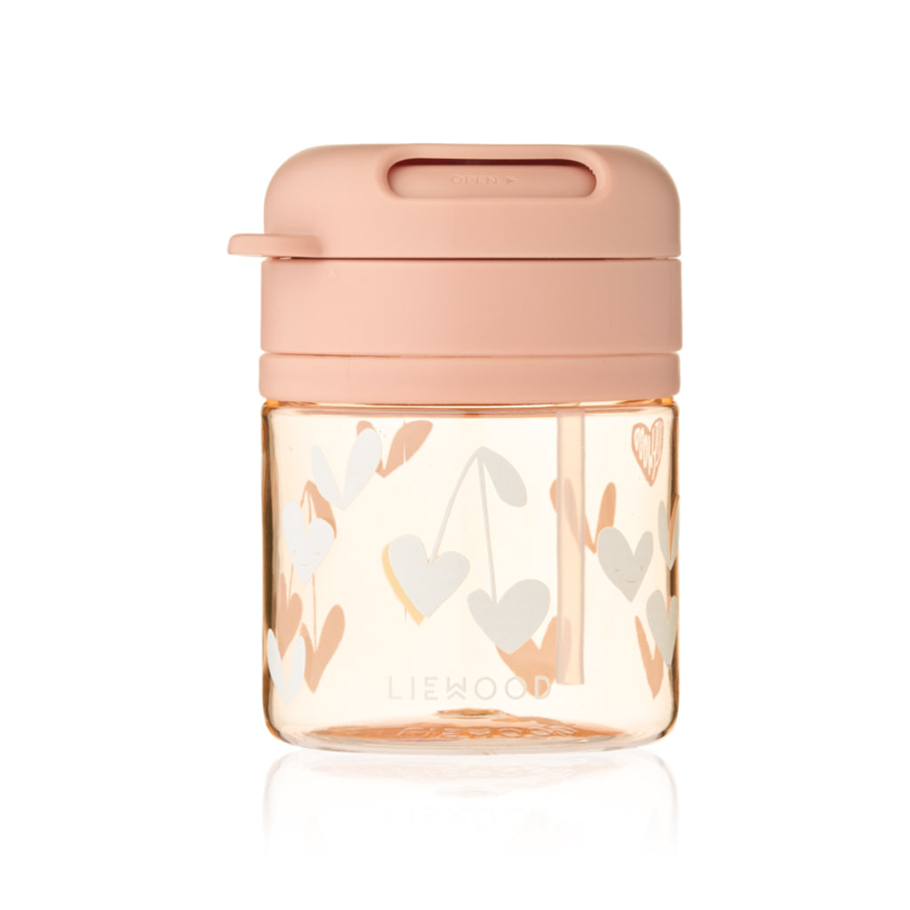 Liewood Pavia Tritan Sugerørskop 280ml, Sweethearts / Pale tuscany