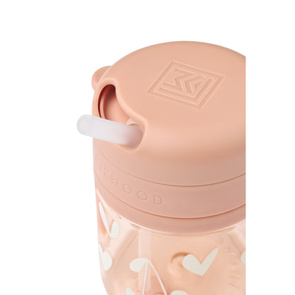 Liewood Pavia Tritan Sugerørskop 280ml, Sweethearts / Pale tuscany