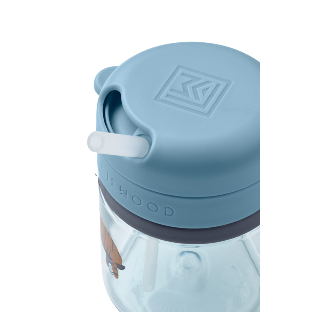 Liewood Pavia Tritan Sugerørskop 280ml, Fun / Beach blue