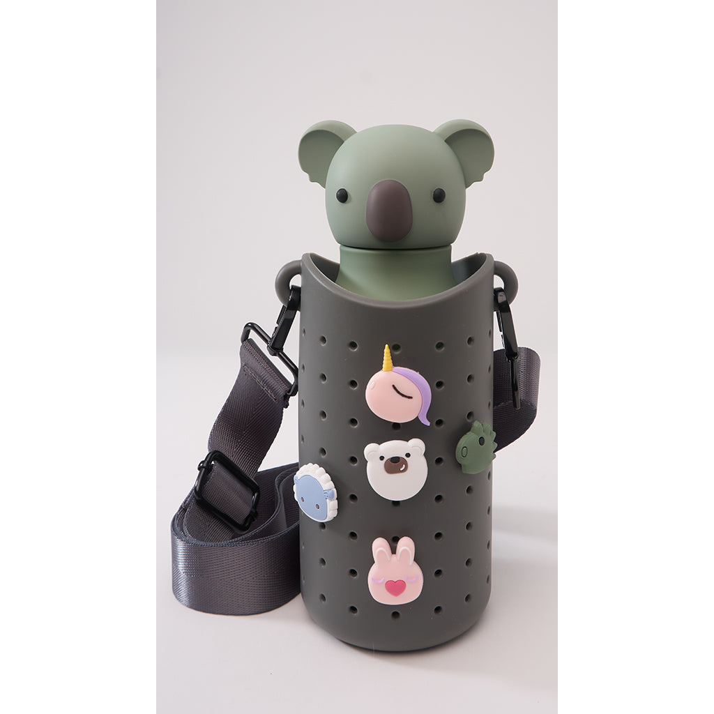 Asobu Sling silikone stroptaske til drikkedunk, Smoke