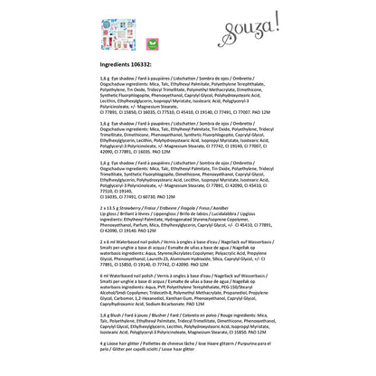 Souza sminkesæt til børn, Beauty Luxe - Blå/sølv hårglimmer