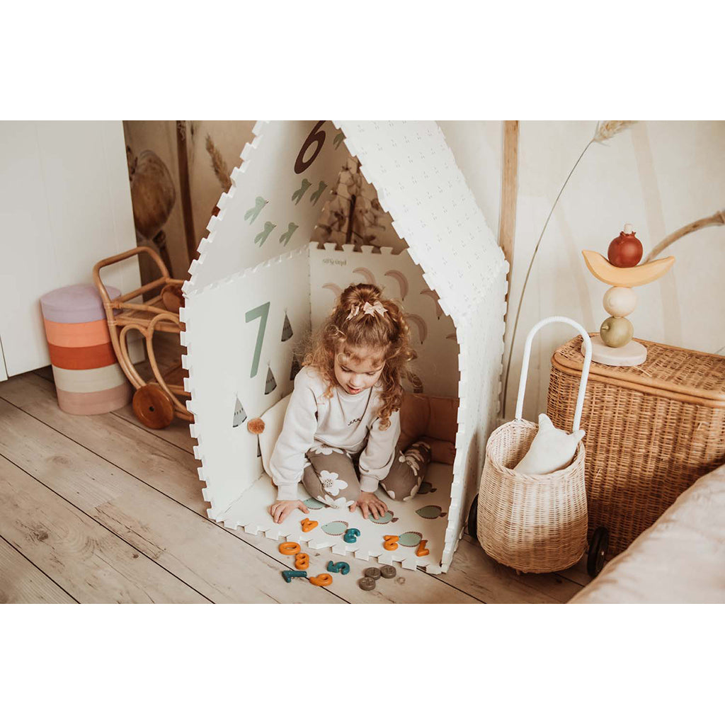 Play&amp;Go Puzzelmat Eevaa, Vendbar gulvpuslespilsmåtte og opbevaring i ét - Numbers