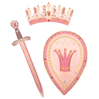 Liontouch Dronningesæt m. krone, skjold og sværd, Queen Rosa