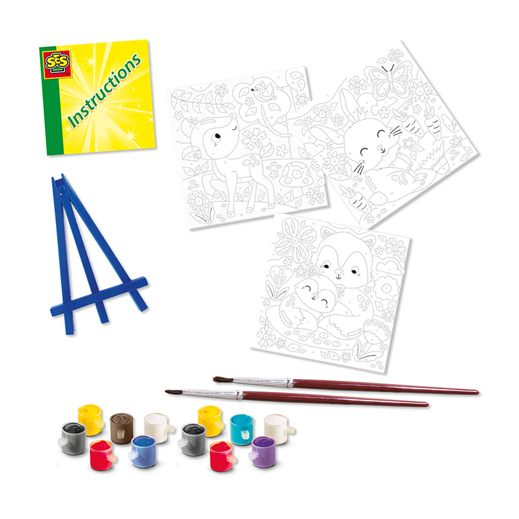 SES Creative Mal efter nummer, Skovens dyr