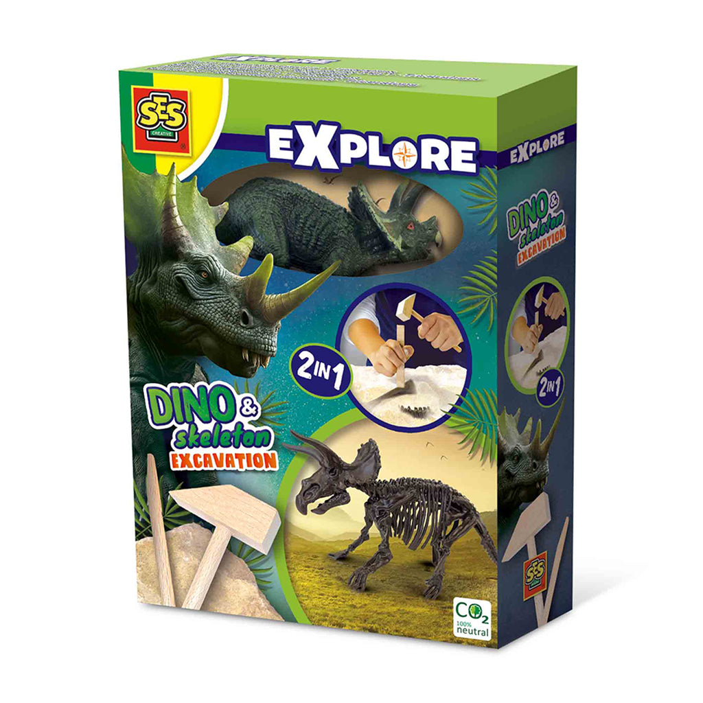 SES Creative, Explore, Udhug - Triceratops og skelet