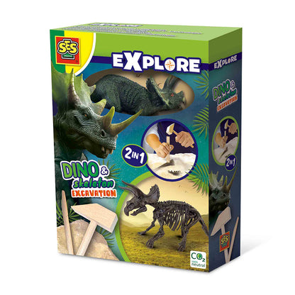 SES Creative, Explore, Udhug - Triceratops og skelet